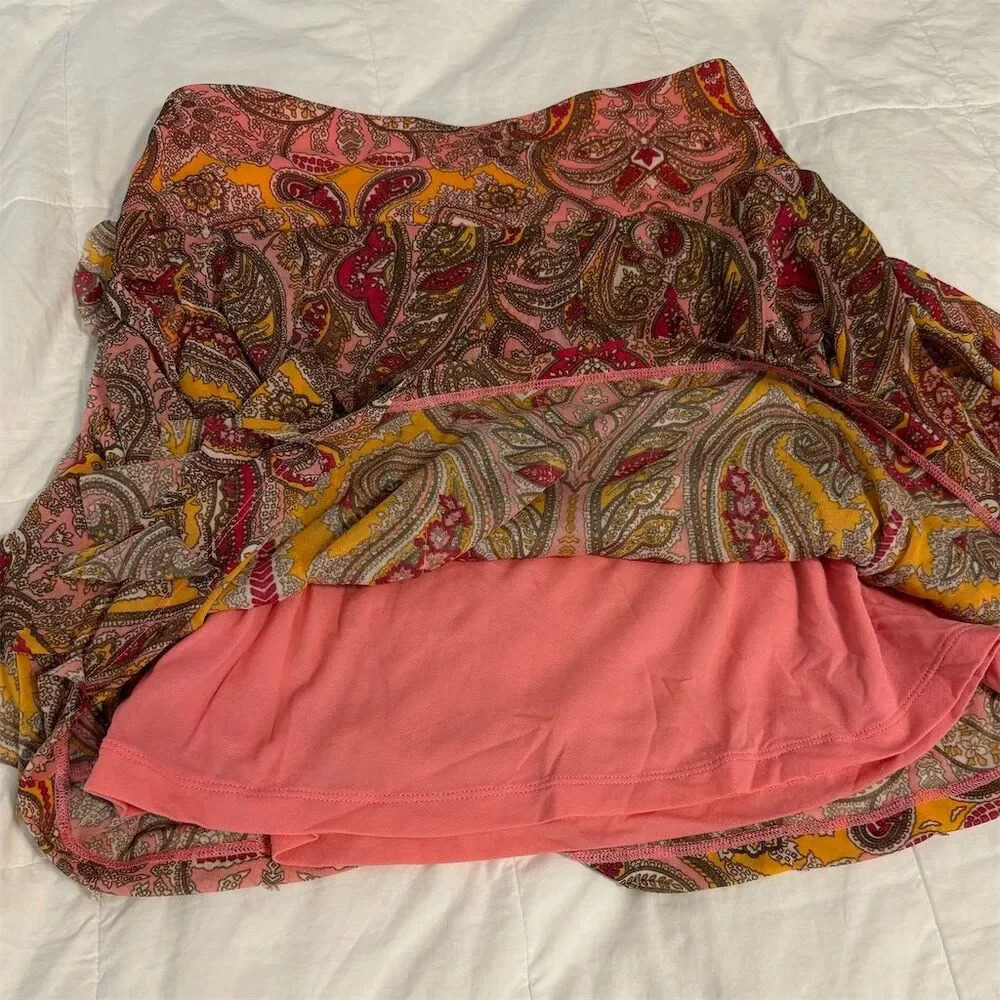 INC International Concepts Women's Mini Skirt Size M Paisley Y2K Fairycore 90s - Picture 4 of 5